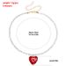 Sweet And Cute Red Love Pendant, Transparent Spinel Beaded Necklace, Girl Heart-shaped Necklace._ipsvogv.com