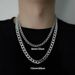 Titanium Cuban Stainless Steel NK Thick Chain Necklace, Trendy Male And Female Hip-hop Accessories, Plain Chain, No_ipsvogv.com