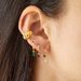 Women's Jewelry Light Luxury S925 Silver Needle INS Geometric Diamond French Style Ear Buckle Square Color Diamond Earrings Earrings_ipsvogv.com