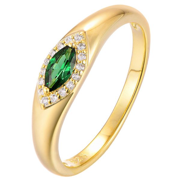 Silver ring for women niche high end luxury S925 sterling silver plated K gold diamond ring devil eye accessories jewelry_ipsvogv.com