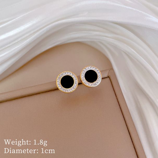 【 Full Body Titanium Steel 】 Round Agate Temperament And Personality Are Extremely Simple. Real Gold Necklace In The_ipsvogv.com