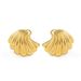 Ins Internet Celebrity Summer Wave Shell Gold Plated Beach Style Geometric Simple Earrings_ipsvogv.com