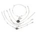 Hot Selling New Sparkling Diamond Love Cross Bracelet, Shell Fish Tail Pendant, Five Piece Set Bracelet_ipsvogv.com