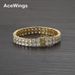 Women's Jewelry Double Row Tennis Bracelet Double Row Copper Inlaid Zirconium Hip Hop Bracelet TennisChain Tennis Bracelet_ipsvogv.com