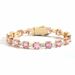 Women’s Jewelry Set Fashion Hip Hop Bracelet Pink Color Matching Square Zircon Simple Tennis Chain Personality Zircon Men And Women Hip Hop Bracelet_ipsvogv.com