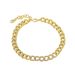B0054 Copper Inlaid Zircon Figaro Chain Couple Bracelets Men's Bracelet Ins Hip Hop K Gold Accessories_ipsvogv.com