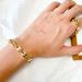 Hip Hop Men's Stainless Steel Pig Nose Simple Metal Ins Coffee Bean Bracelet Jewelry_ipsvogv.com