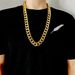 Internet Celebrity Hip-hop Exaggerated Big Chain Gold Necklace Personality Domineering Men's Metal Pendant Personality Simulation Props_ipsvogv.com