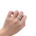 Baojia Shilong Rotating Ring, Gold Plated Gear Set With Diamonds, Running Black White Ceramic Wide And Narrow Ring_ipsvogv.com