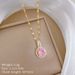 Steel 【 Titanium 】 Water Droplet Round Zircon Light Luxury Temperament Gorgeous Full Diamond Necklace Women's Versatile 【 】_ipsvogv.com