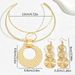 Women’s Jewelry Set Fashion Geometric Niche Design Light Luxury Necklace Earrings Jewelry Simple Exaggerated Ladies Collar Versatile Earrings Earrings_ipsvogv.com