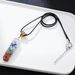 New Colorful Stone Necklace Simple Natural Stone Pendant Chain Unisex All Match Necklace_ipsvogv.com