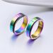 Titanium steel colorful rotating ring dazzling rainbow ring _ipsvogv.com