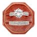 Three Heroes Couple Luxury Combination Plain Ring, Ring Set, Wedding Handicraft_ipsvogv.com
