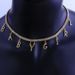 explosive products English DIY letter necklace women's jewelry boutique rhinestone pendant accessories_ipsvogv.com