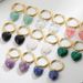 Women’s Jewelry Set Fashion New Fashion Simple Light Luxury Earrings Personality Earrings Jewelry Gold Natural Stone Love Pendant Earrings_ipsvogv.com