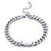 Men's Jewelry Fashion Stainless Steel Silver Personality Cuban Chain Minimalist Design Hip Hop Trend Bracelet Jewelry_ipsvogv.com
