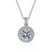 Live broadcast of 2-carat high carbon diamond necklace for women with hearts eight arrows round bag pendant and_ipsvogv.com