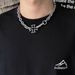 Necklace Men's Hollow Cross Neck Chain Short Hip Hop Versatile Personality Niche Tide Girls Cuban Chain Couple_ipsvogv.com