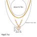 Stylish retro inlaid pearl love cross eyes turquoise pendant double stainless steel necklace_ipsvogv.com