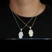 Men's Jewelry Hamsa Palm Pendant Necklace Hip Hop Rap Inlaid Zircon_ipsvogv.com