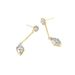 Simple Temperament Fashion Earrings New Drop Chain Pendant Earrings Temperament Inlaid Zircon Earrings_ipsvogv.com