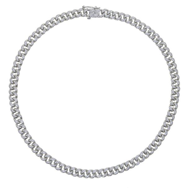 Jewelry & Accessories New Zircon Cuban Chain Necklace Fashion Trend Women's Cuban Chain Necklace_ipsvogv.com