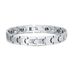 Titanium steel bracelet stainless steel energy stone bracelet anti static electromagnetic therapy bracelet men and women fashion jewelry_ipsvogv.com