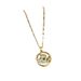 【 Titanium Steel 】 Light Luxury Eyelashes, Eyes, Micro Inlaid With Real Gold Necklace, Women's Transportation Beads,_ipsvogv.com