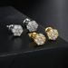 Men’s Jewelry Set Fashion New 7mm Flower Thread Earrings For Women Micro Inlaid Zircon Gold Plated Earrings E Popular Hip Hop Earrings_ipsvogv.com