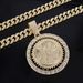 Unisex Cool Rotating Statue Of Liberty Full Diamond Pendant All Match Hip Hop Men's Jewelry Necklace_ipsvogv.com
