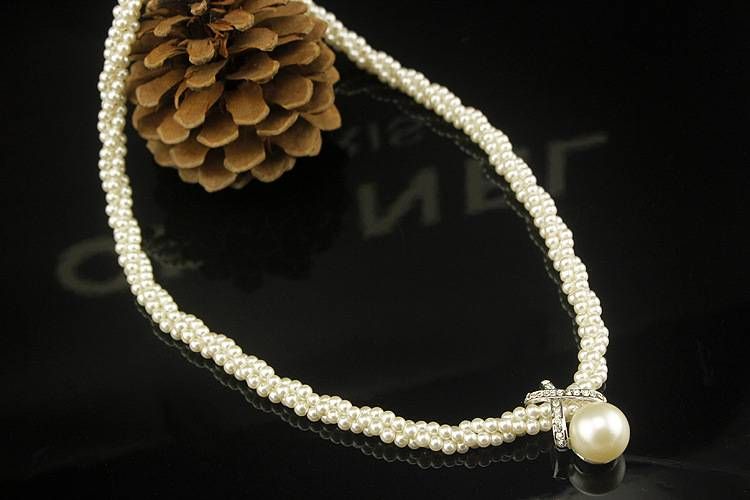 Short collarbone chain ladies everything with pearl necklaces temperament accessories_ipsvogv.com