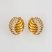 Spot Factory INS Fashionable INS Retro Titanium Steel Color Emerald Zircon Swan Earrings_ipsvogv.com