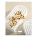 Exaggerated retro metal flower earrings petals Internet celebrity high end sense of the same style light luxury high end earrings for women_ipsvogv.com