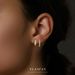 Women's Jewelry S925 Sterling Silver Simple And Fashionable Square Earrings Light Luxury Diamond Studded Niche Design Earrings_ipsvogv.com