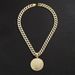 Hip Hop Alloy Letter Imbcak Pendant For Men, Street Cuban Chain Adorned With Diamonds, Basketball Necklace_ipsvogv.com