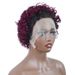 Pixie Short Bob Wigs 100% Human Hair For Women 1B 99j Wine Colored Short Bob Curly Wig_ipsvogv.com