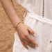 Irregular lines, twisted design, niche bracelet, thin style, versatile business commuting, cold style bracelet, color retention_ipsvogv.com