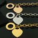 Women's Jewelry Fashion Love Stainless Steel Bracelet Peach Heart Shaped Letter Rose Gold Bracelet T Shaped Titanium Steel Bracelet_ipsvogv.com