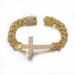 New Hip-Hop Trendy Men's Style Diamond-Studded Cross Cuban Chain Personality Full Diamond Bracelet For Men And Women_ipsvogv.com