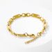 Women's Jewelry Set Fashion New Design Simple Temperament Charm Bracelet Gold Plated Stainless Steel Oval Coffee Bean Bracelet_ipsvogv.com