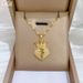 】 Crown 【 Love Heartbroken Light Luxury Charm Gorgeous Full Diamond Necklace Women's Versatile Clavicle Titanium Steel 【 】_ipsvogv.com