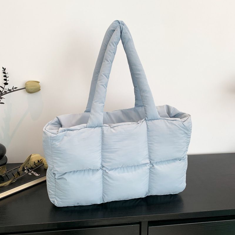 Women's Bags Underarm bag women's bag 2024 new versatile shoulder bag down cotton bag large capacity fashion hand held tote bag_ipsvogv.com