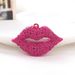European And American Style New Lip Spray Paint Car Keychain Pendant Metal Inlaid Diamond Bag Pendant_ipsvogv.com