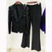 Women's Clothing fashion new heavy duty nail beads diamond slim fit suit jacket flared trousers suit two pieces_ipsvogv.com