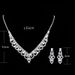 LACE LUXE 602 - Diamond Lace Jewelry Set (Bridal Necklace & Earrings, Fashion Wedding Accessories)_ipsvogv.com