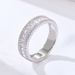 Women's Jewelry S925 Sterling Silver Micro Inlaid Zircon Set Ring Women's Wedding Ring_ipsvogv.com