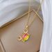 】 Colorful 【 Crab Personality Light Luxury Temperament Gorgeous Full Diamond Necklace Women's Versatile Clavicle Chain 【 】_ipsvogv.com