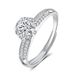 Small Luxury Non Fading White Copper Plated With White Gold Female Ring Movable Adjustable Small Waist Style Simple And Gorgeous Ring_ipsvogv.com