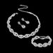 Bride rhinestone diamond twist diamond bracelet jewelry set five piece set diamond square box evening bag women_ipsvogv.com
